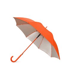 Зонт-трость Silver Color, оранжевый с серебром